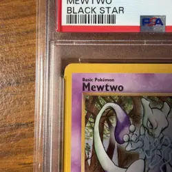 2000 Pokemon Promo #12 Mewtwo Black Star Base Set Series WOTC 12/53 NM PSA 7 - Image 3