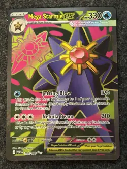 Mega Starmie ex 102/088 Ultra Rare Perfect Order Pokemon Near Mint - Image 1