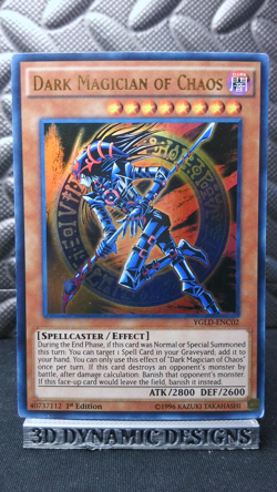 | Yugioh Dark Magician of Chaos YGLD-ENC02 1st Edition Ultra Rare LP/PL 🔥 | - Image 1