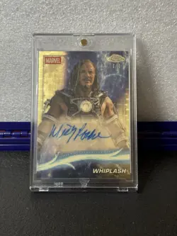 2025 Topps Marvel Chrome Mickey Rourke WHIPLASH Auto 1/1 Superfractor Iron Man 2 - Image 1