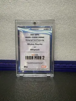 2025 Topps Marvel Chrome Mickey Rourke WHIPLASH Auto 1/1 Superfractor Iron Man 2 - Image 2