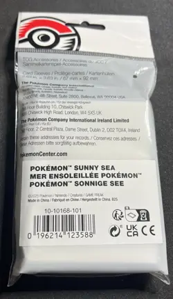 New Sealed Sunny Sea Card Sleeves Pokemon Center 65 Ct Sleeves - Image 3