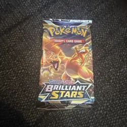 Pokemon TCG Sword & Shield Brilliant Stars Card Booster Pack - Image 1