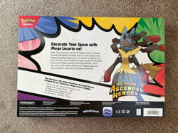 Pokemon TCG Ascended Heroes Premium Poster Collection Mega Lucario EX 10 Booster - Image 2