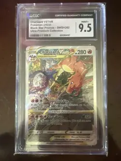 Pokemon Charizard VSTAR SWSH262 Full Art Black Star Promo Card UPC CGC 9.5 - Image 1