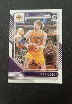 Pau Gasol #234 Optic Legends Refractor 2024-25 Panini Donruss LA Lakers - Image 1