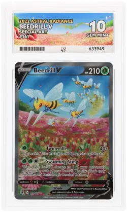 Beedrill V Alt Art 161/189 Holo | Astral Radiance | ACE 10 💎 PERFECT SUBS 💎 - Image 1