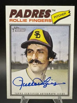 2026 Topps Heritage Real One Autograph #77RO-RF Rollie Fingers AUTO - Image 1