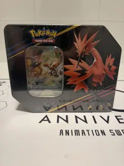 Pokemon TCG - Crown Zenith Tin -Galarian Zapdos (5 Packs) - FACTORY SEALED - Image 1