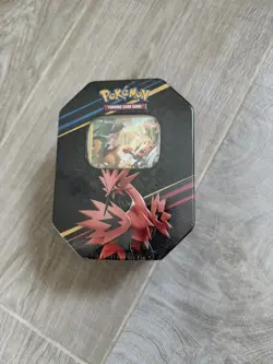 Pokemon TCG Crown Zenith Galarian Zapdos Tin Sealed - Image 1