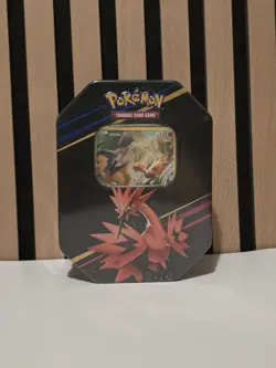 Pokemon TCG Crown Zenith Galarian Zapdos Tin Sealed - Image 1