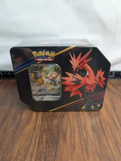 Pokemon TCG: Crown Zenith Tin Galarian Zapdos New-Factory Sealed - Image 1