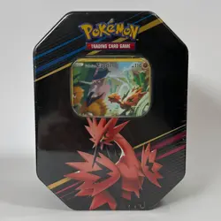 Pokemon TCG Crown Zenith Galarian Zapdos Tin | New/Sealed - Image 1