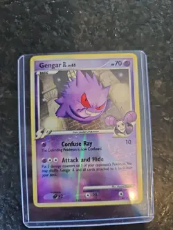 Pokemon Gengar GL 40/111 Rising Rivals Reverse Holo Card Near Mint Condition - Image 1