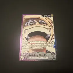 One Piece TCG Monkey D. Luffy Leader Card OP09-061 Alternative Art NM Condition - Image 1