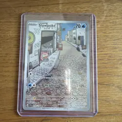 Pokemon TCG Slowpoke Scarlet Violet Base Set Holo Card 204/198 Illustration Rare - Image 1