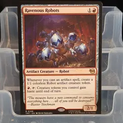 Magic: The Gathering Ravenous Robots Red Artifact Creature Rare TMT 0106 2026 - Image 1