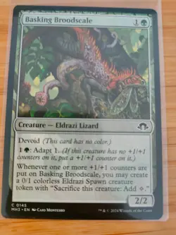 MTG Basking Broodscale 0145 Modern Horizons 3 M/NM Free UK P&P - Image 1