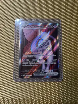 Pokemon TCG Team Rockets Mewtwo EX 213/182 Full Art - Image 1