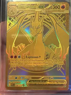 2026 Pokemon Ascended Heroes TCG MEGA CHARIZARD Y EX Full Art GOLD SIR 294/217 - Image 5