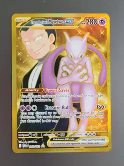 Team Rocket's Mewtwo ex - 240/182 - Pokemon Destined Rivals Hyper Rare NM - Image 1