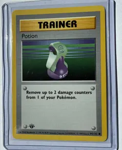 Pokemon Potion 1st Edition Base Set Trainer 94/102 - Image 1