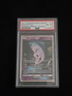 PSA 8 Mewtwo GX - 78/73 - Shining Legends - Full Art Pokemon Card - Secret Rare - Image 1