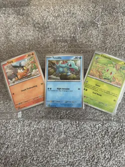 Pokemon Ascended Heroes First Partners ALL 3 STARTER COSMO HOLO PROMO - Image 1