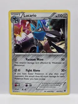 Lucario 63/124 Holo Pokemon TCG LP/MP - Image 1