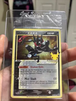 Pokemon TCG Greninja Gold Star SWSH144 - Celebrations Black Star Promo - Sealed - Image 1