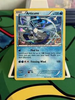 Pokemon TCG Articuno Roaring Skies 16/108 Cracked Ice Holo LP. - Image 1