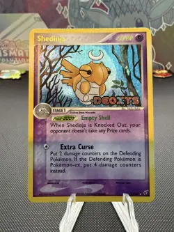 Pokemon SHEDINJA 14/107 Reverse HOLO Stamped EX Deoxys Pokemon 2005 - Image 1