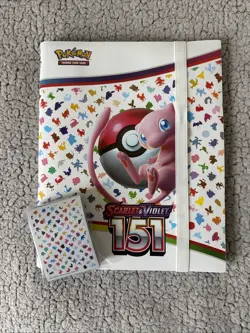 Pokemon Scarlet & Violet: 151—Mixed Lot + Official Binder—157 Cards - Image 1