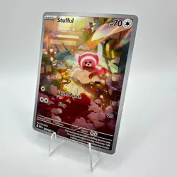 Pokemon Stufful 154/132 Mega Evolution Illustration Rare IR Holo TCG Card - Image 3