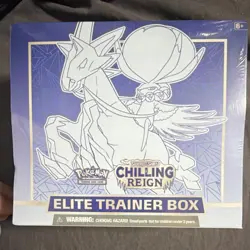 Pokemon Sword & Shield Chilling Reign Elite Trainer Box Calyrex 65 Cards English - Image 1