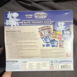 Pokemon Sword & Shield Chilling Reign Elite Trainer Box Calyrex 65 Cards English - Image 2