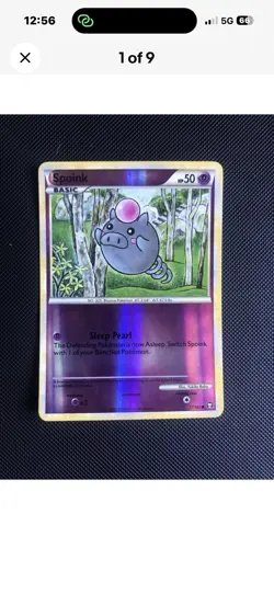 Pokemon TCG Spoink 2 Cards Both Reverse Holo Commons Private Listing Only - Image 1