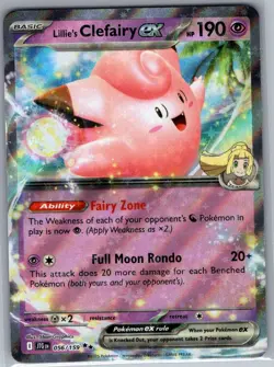 Lillie's Clefairy ex 056/159 SV09: Journey Together - Pokemon Card - NM - Image 1