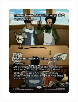 1x The Mechanist, Tactical Tinkerer, Borderless Art, Avatar, MTG NM - Image 1