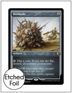 1x Boompile, Etched Foil, Commander Masters, MTG NM - Image 1