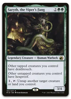 Saryth, the Viper's Fang #197 (LP) Midnight Hunt MID Magic MTG - Image 1