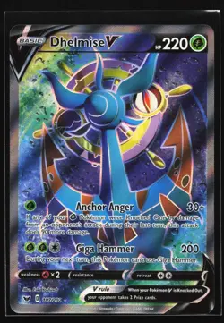 Dhelmise V (Full Art) 187/202 SWSH01: Sword & Shield Ultra Rare Pokemon Card - Image 1