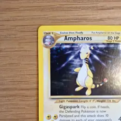 Ampharos Neo Genesis 1/111 Pokemon Holo Rare Pokemon WOTC TCG VINTAGE NM - Image 2