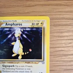 Ampharos Neo Genesis 1/111 Pokemon Holo Rare Pokemon WOTC TCG VINTAGE NM - Image 3