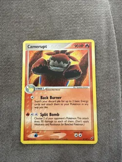 Camerupt 4/107 EX Deoxys (2005) Holo Rare Unique Art Card Pokemon TCG MP - Image 1