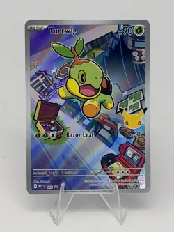 Pokemon First Partner Illustration Collection Promo Set 40-42 Turtwig Chimchar - Image 2