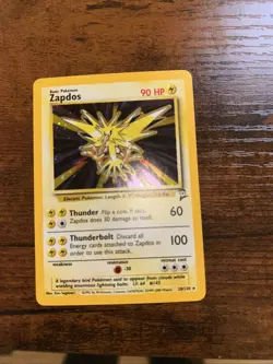 Pokemon TCG Zapdos Base Set 16/102 Holo Unlimited Holo Rare NM - Image 1