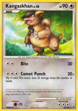 Pokemon - Kangaskhan - 38/100 - Uncommon - Majestic Dawn - NM - Image 1