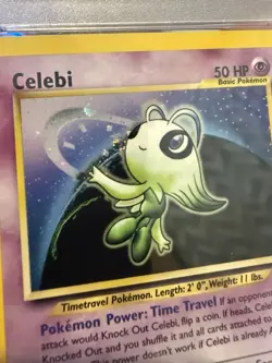 Pokemon Celebi Neo Revelation Holo PSA 9 ~ Mouth Swirl - Image 2
