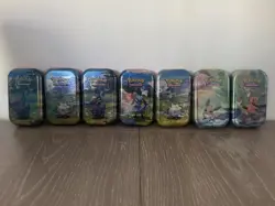 Pokemon TCG Bundle 7 Mini Tins New & Sealed (6 Ascended Heroes, 2 Kanto Friends) - Image 1